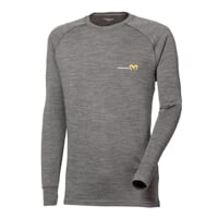 MB TDR men's functional long-sleeved shirt grey melange/petroleum