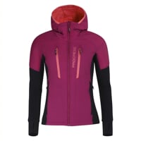 FANTOMA JKT die Damen-Hybridjacke bergederrot/schwarz