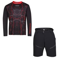 Set ARMAGEDON + GENIUS BIKE SHORTS schwarz