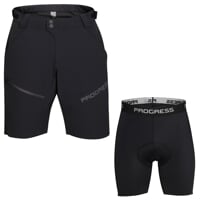 Set GENIUS BIKE SHORTS + BASIC SHORTS black