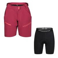 Set GENIA BIKE SHORTS + BASICA SHORTS black