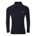 MT TRZ 250 men's merino zip neck T-shirt blackened blue