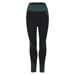 GEMA LEGGINS Fitness seamless Leggings schwarz/grun