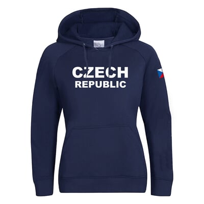 FUN HOODY CZECH LADY dámská mikina s kapucí černá