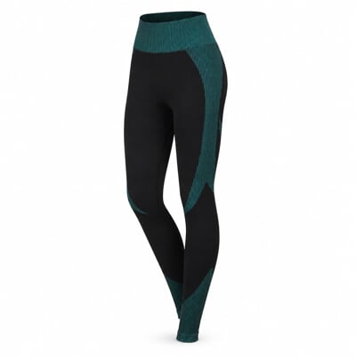 GEMA LEGGINS fitness seamless legíny čierna/zelená
