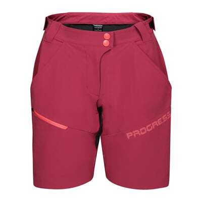 GENIA BIKE SHORTS dámske cyklistické šortky bordó/čierná