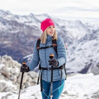 ACONCAGUA dámska zateplená bunda modrošedá