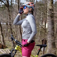 AROSA dámsky zateplený cyklistický dres strieborná