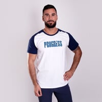BRANDON pánske bambusové tričko čierna/sivý melír