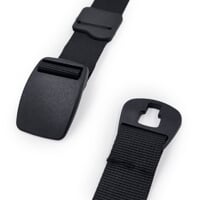 CLICK BELT opasok s plastovou prackou čierna