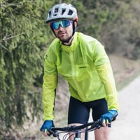 CONDOR ultraľahká vetrovka limetka/čierna
