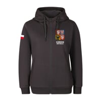 CZECH HOODY ZIP LADY dámska mikina antracit