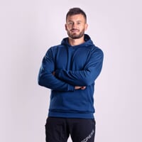 DOSSER pánska mikina s kapucňou modrá