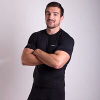 E NKR pánske bambusové triko s krátkym rukávom čierna