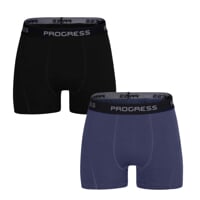 E SKN 2-PACK set pánskych boxeriek čierná + tm.modrá
