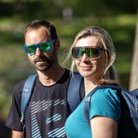 ENDURO GRN-R BLK/WHT športové okuliare čierna/biela