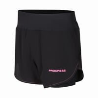 FORTUNA SHORTS dámske bežecké šortky 2v1 čierna
