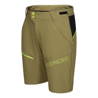 GENIUS BIKE SHORTS pánské cyklo šortky olivová/černá