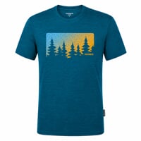 HRUTUR "FOREST" pánske merino tričko tm.modrá