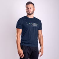 HRUTUR "YAK" pánske merino tričko tm.modrá
