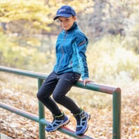 JUNIOR TREK MID WP detské boty s membránou čierna/sv.modrá/tm.modrá