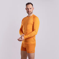 MA NDR 125 pánske merino tričko s dlhým rukávom oranžová