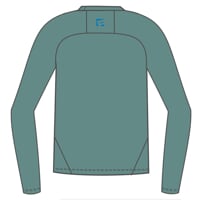 MA NDR 125 pánske merino tričko s dlhým rukávom zeleno-modrá