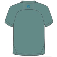 MA NKR 125 pánske merino tričko s krátkym rukávom zeleno-modrá