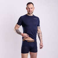 MA SKN 125 pánske merino boxerky čierno-modrá