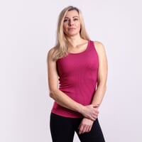 MS NBRZ dámske funkčné tielko bordó/ružová