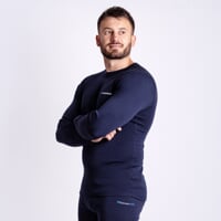 MT TDR 250 pánske merino tričko s dlhým rukávom čierno-modrá