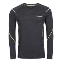 MW NDR 170 pánské merino triko s dlouhým rukávem čIerný melír