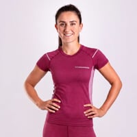 MW NKRZ 170 dámské merino triko s krátkým rukávem ostružinová/fialová