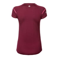 MW NKRZ dámské merino triko s krátkým rukávem plum melange