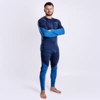 MW SDN 170 pánské dlouhé merino spodky čierný melír