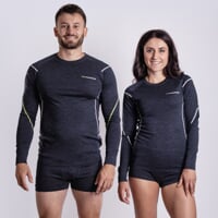 MW SKNZ 170 dámské merino boxerky černý melír