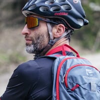 NITRO RED-R BLK/RED CASE športové okuliare s polarizačnými sklami čierna mat/červená