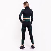 Set GEMA  CROP + GEMA LEGGINS čierna