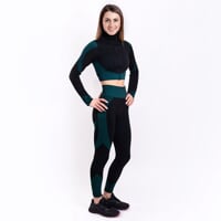 Set GEMA  CROP + GEMA LEGGINS čierna