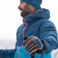 SNOWSPORT GLOVES  tm.modrá/kari