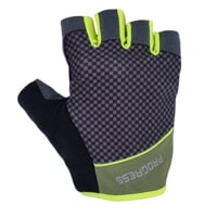 SOLAR MITTS cyklistické rukavice bez prstov olivová/limetka