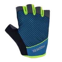 SOLAR MITTS cyklistické rukavice bez prstov petrol/limetka