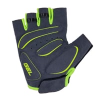 SOLAR MITTS cyklistické rukavice bez prstov petrol/limetka