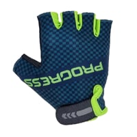 SOLO MITTS dětské cyklorukavice petrol/limetka