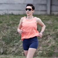 TECHNICA SINGLET dámske športové tielko oranžový melír