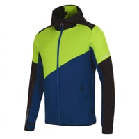 TERRITORY HOODY pánska celoprepínací mikina čierna/sv.modrá/tm.modrá
