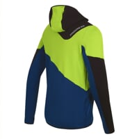 TERRITORY HOODY pánska celoprepínací mikina čierna/sv.modrá/tm.modrá