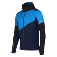 TERRITORY HOODY pánska celoprepínací mikina čierna/sv.modrá/tm.modrá