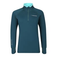 TISPA MERINO ZIP dámská funkční mikina zelená