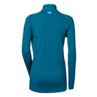TISPA ZIP MERINO dámská funkční sportovní mikina petrol